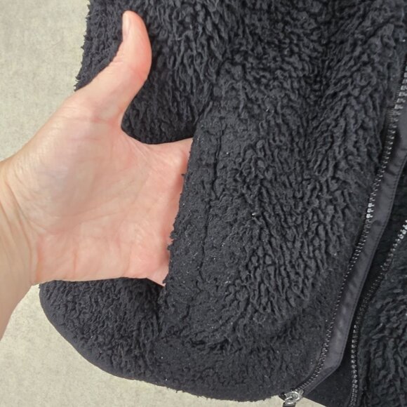 Fila Sport Womens Full-Zip Sherpa Jacket Black Size M Soft Polyester Cozy Casual - Picture 4 of 10